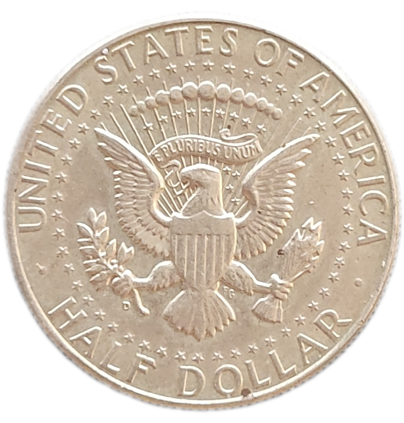 Kennedy Half dollar 1964-1968 Kennedy Half dollar 1964-1968 achterkant