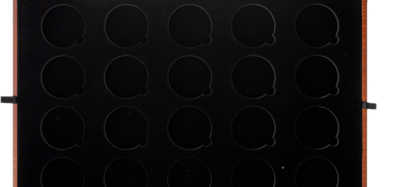 Lade groot 44-45mm recht 101munten Lade groot 44-45mm