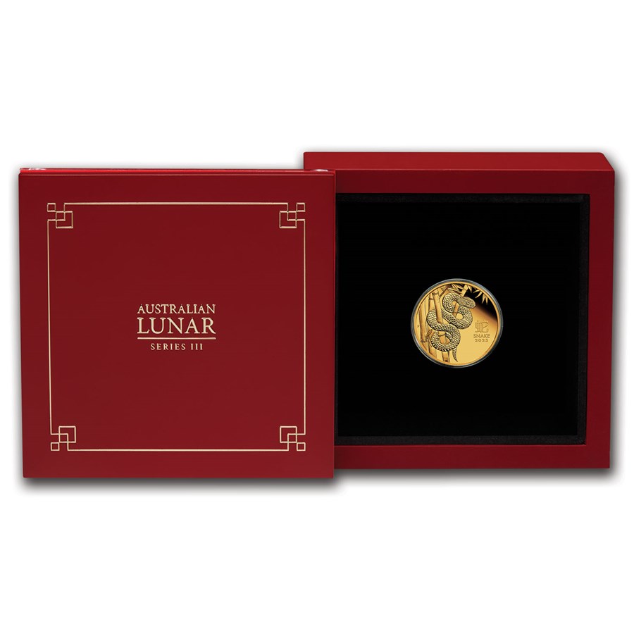 year of the snake 1.10 oz goud proof- front year of the snake