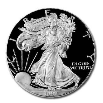 American Eagle 1 oz 1997 PROOF zilver