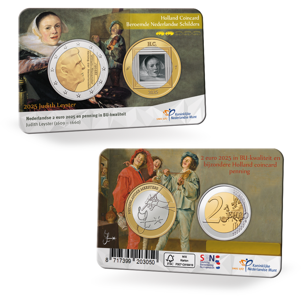Cc - VZ-KZ - Judith Leyster Coincard Holland Coin Fair 2025 Judith Leyster