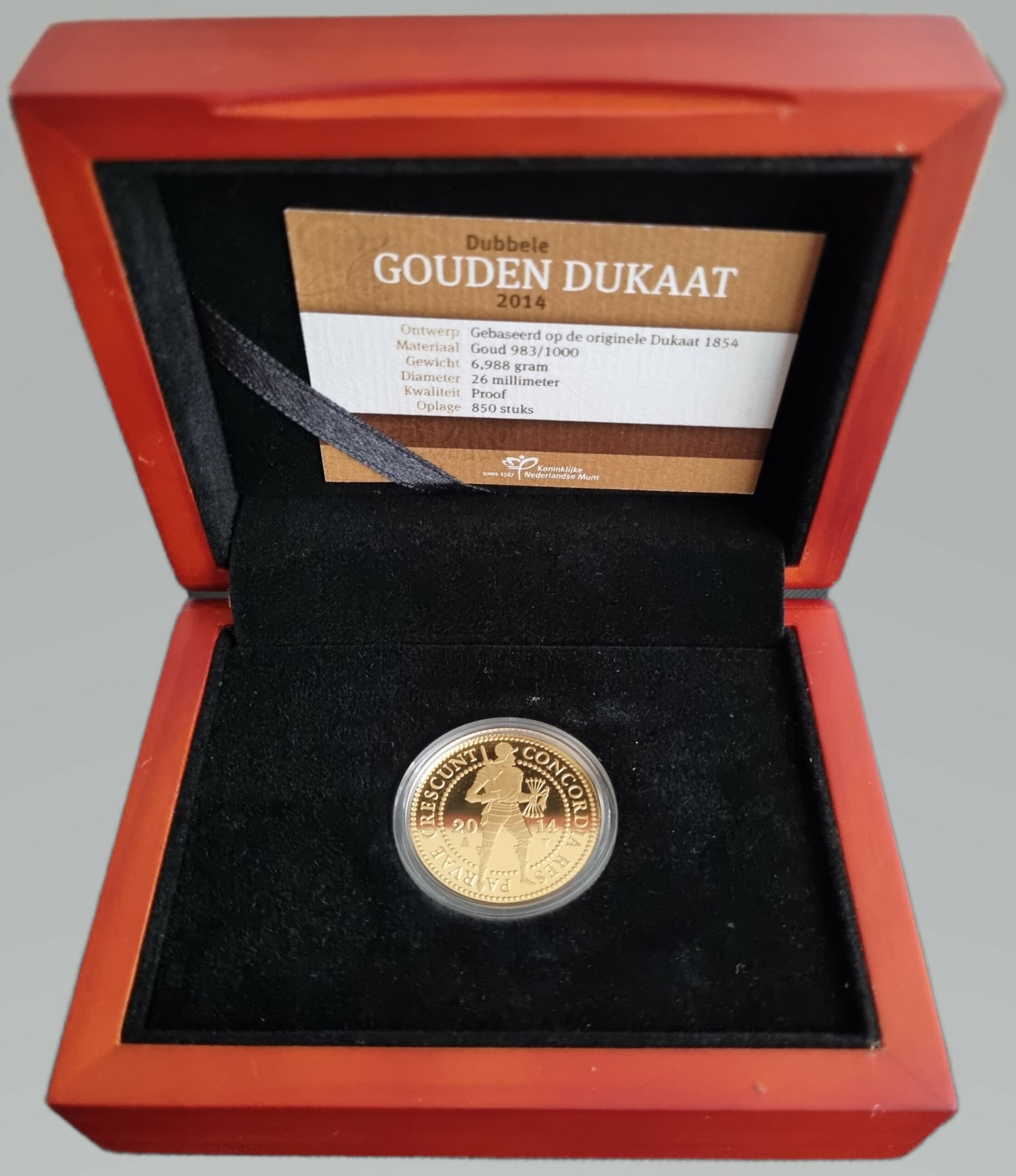 Gouden dubbele dukaat 2014 box open 101munten Dubbele Gouden Dukaat 2014