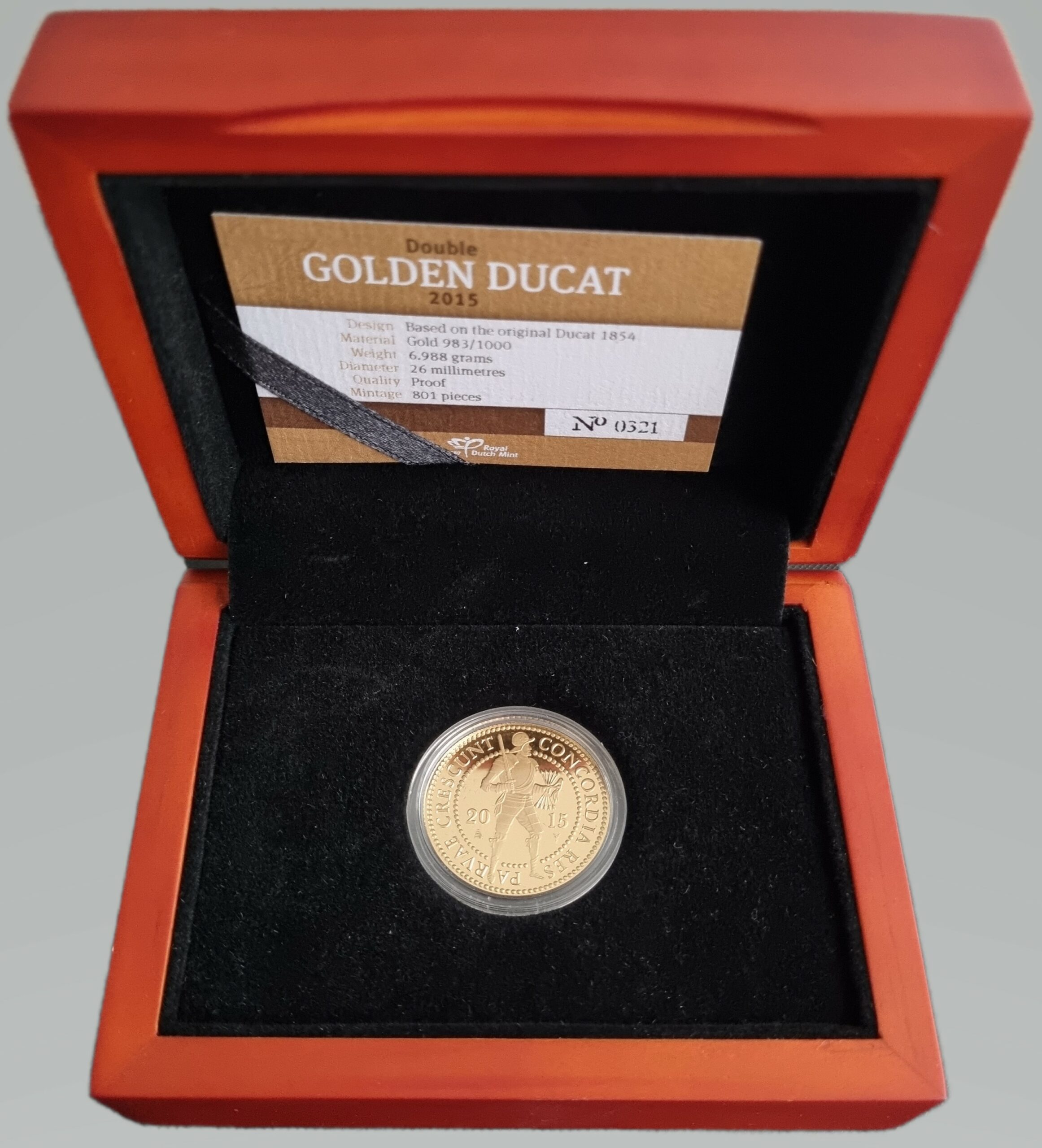Gouden dubbele dukaat 2015 box open 101munten Dubbele Gouden Dukaat 2015