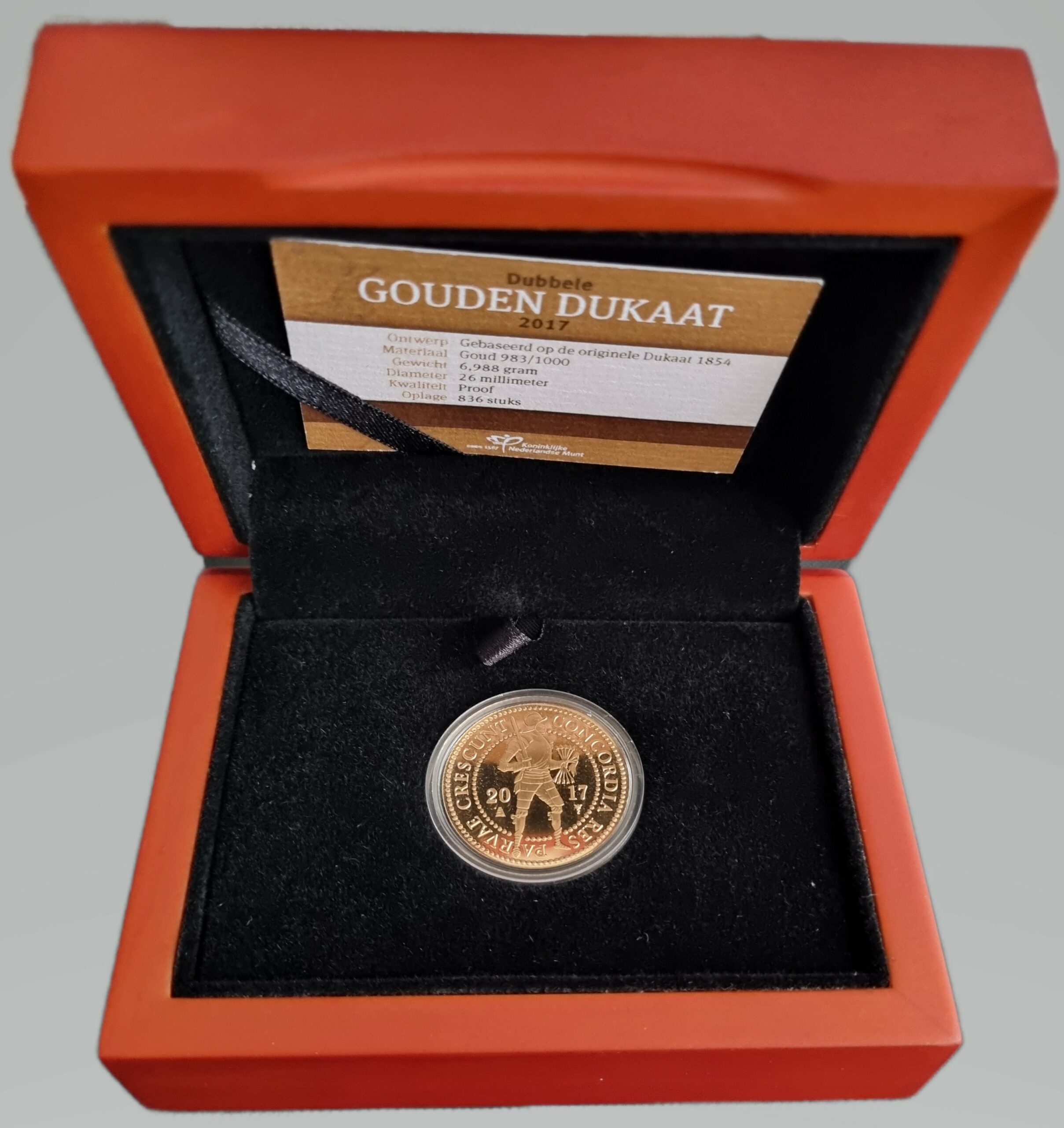 Gouden dubbele dukaat 2017 box open 101munten Dubbele Gouden Dukaat 2017