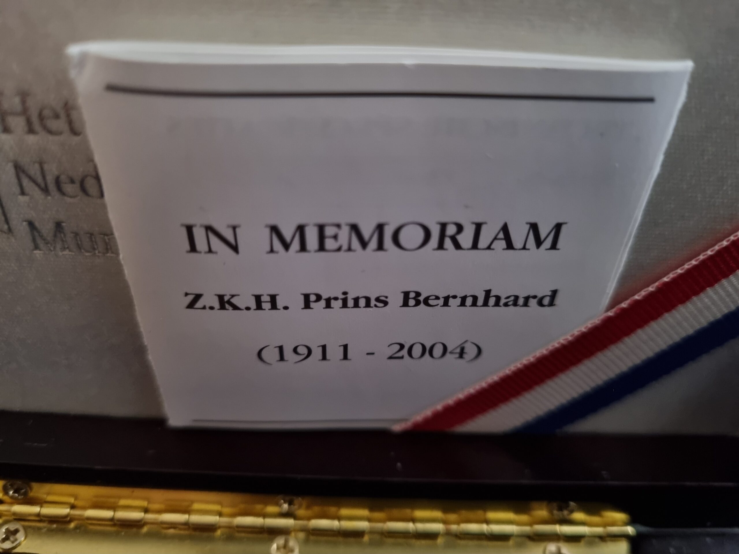 Prins Bernard in Memoriam cert. 101munten