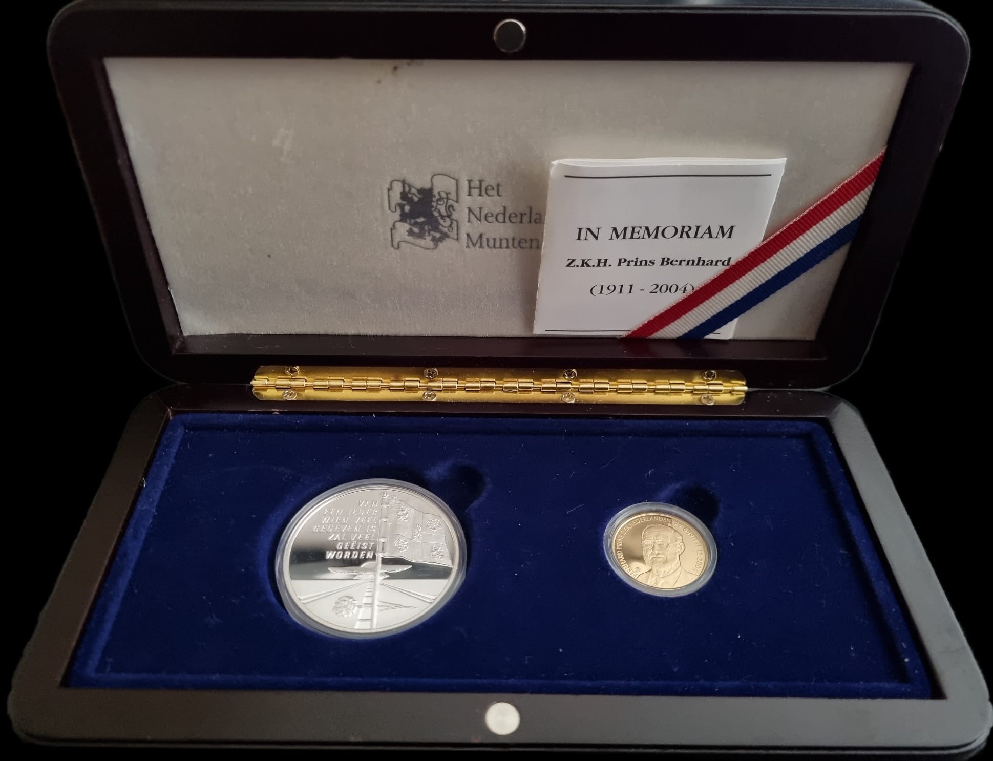 Prins Bernard in Memoriam doos compeet 101munten