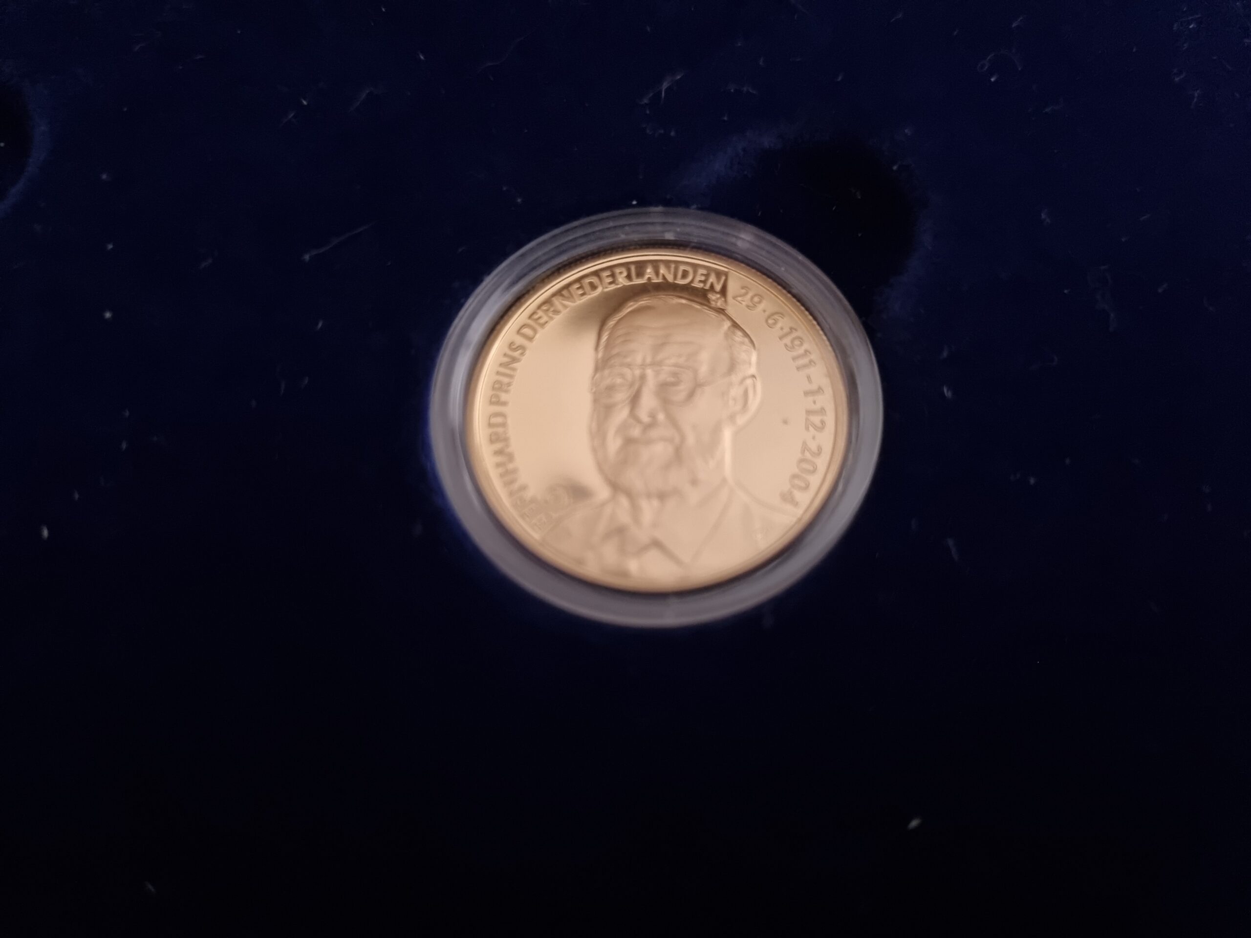 Prins Bernard in Memoriam goud 101munten