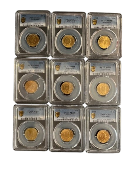 Serie 10 gulden 1911-1933 MS65 PCGS