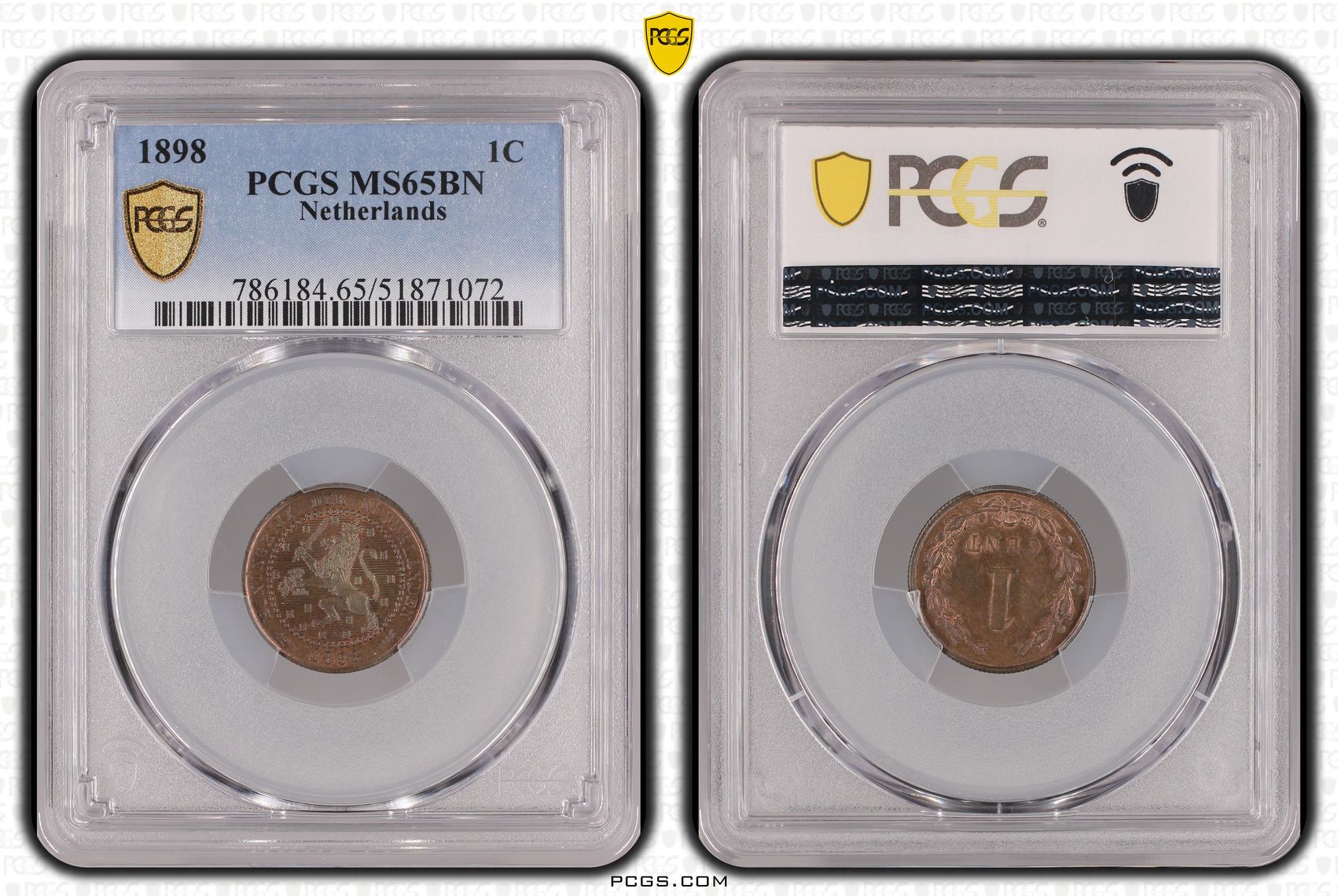 1 cent 1898 MS65 BN PCGS Top Pop 1 cent 1898 MS65 BN PCGS Top Pop