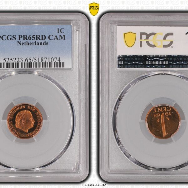 1 cent 1968 Proof PR65 RD Cam Top Pop