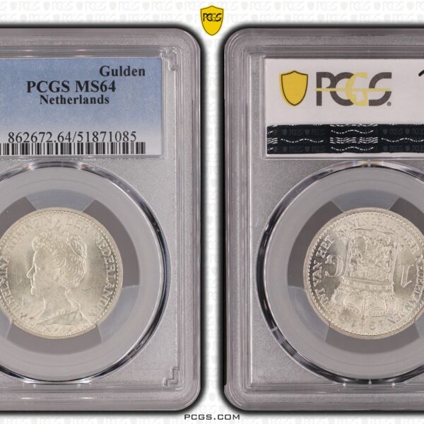 1 gulden 1915 MS64 PCGS