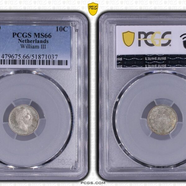 10 cent 1849 MS66 PCGS Willem III