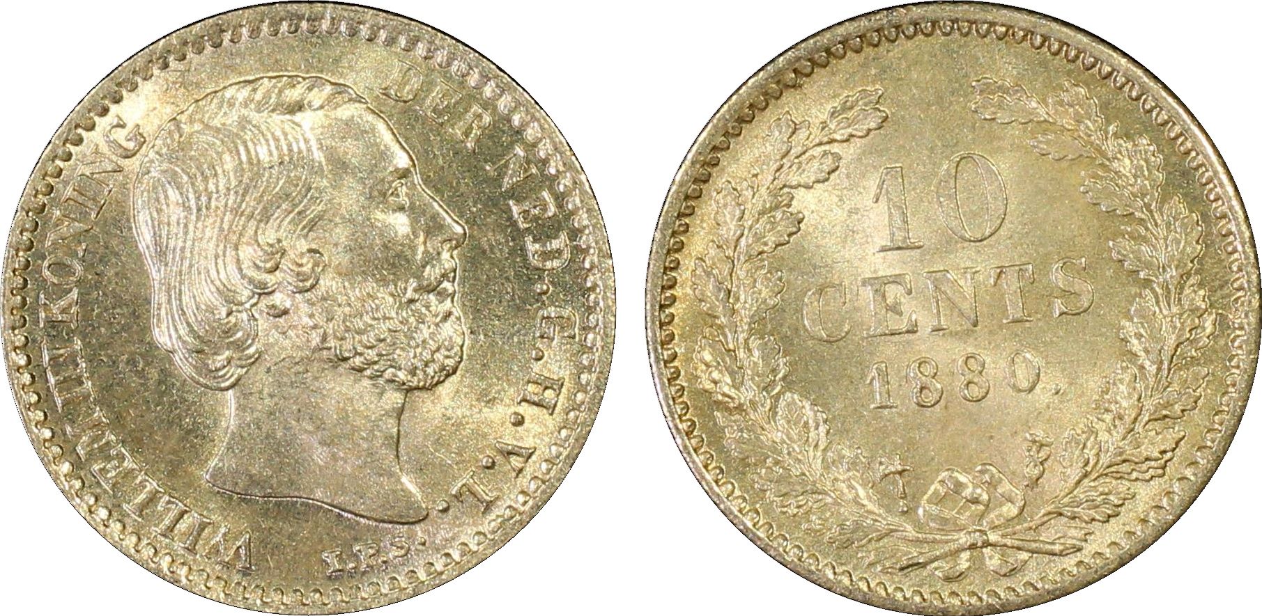 10 cent 1880 MS64 PCGS 10 cent 1880 MS64 PCGS