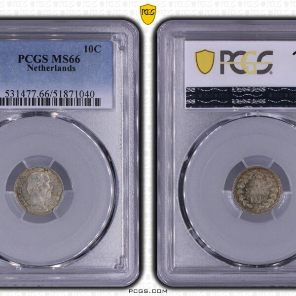 10 cent 1890 MS66 PCGS