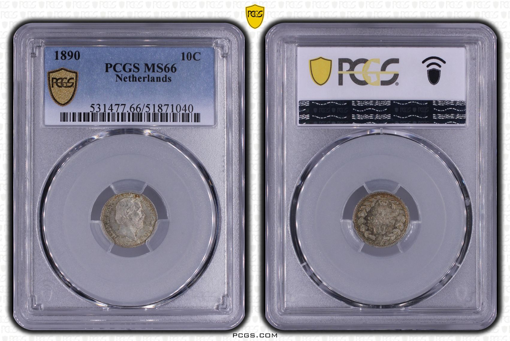 10 cent 1890 MS66 PCGS 10 cent 1890 MS66 PCGS