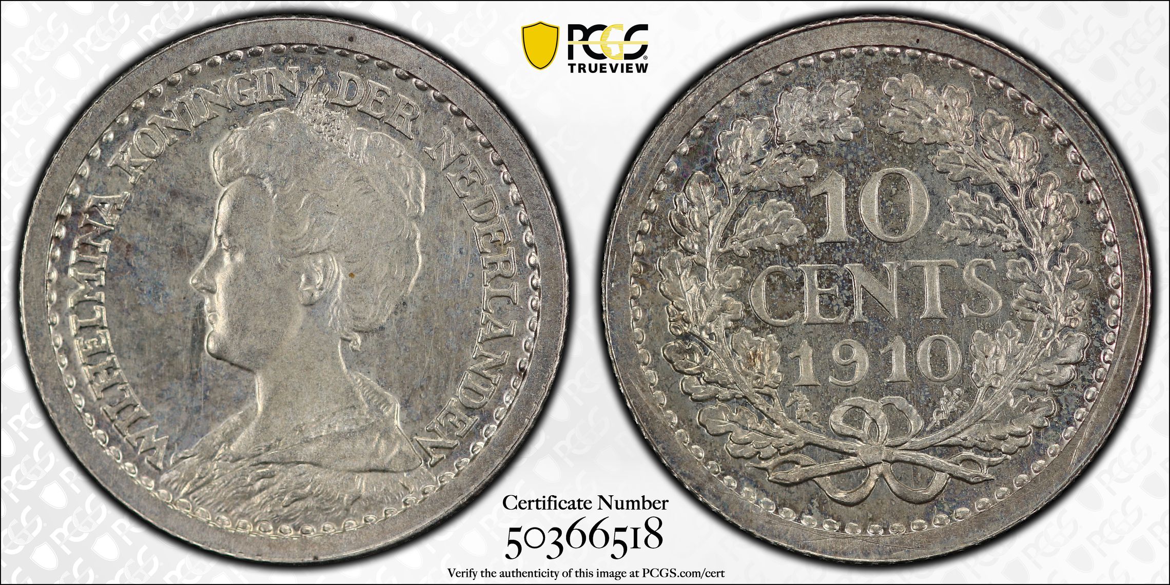 10 cent 1910 Proof Pcgs PR63 Trueview 10 cent 1910 Proof Pcgs PR63