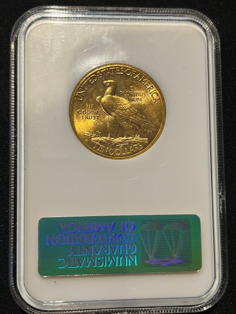 10 dollar 1910 MS62 NGC.1 10 dollar 1910 MS62 NGC
