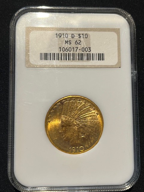 10 dollar 1910 MS62 NGC 10 dollar 1910 MS62 NGC