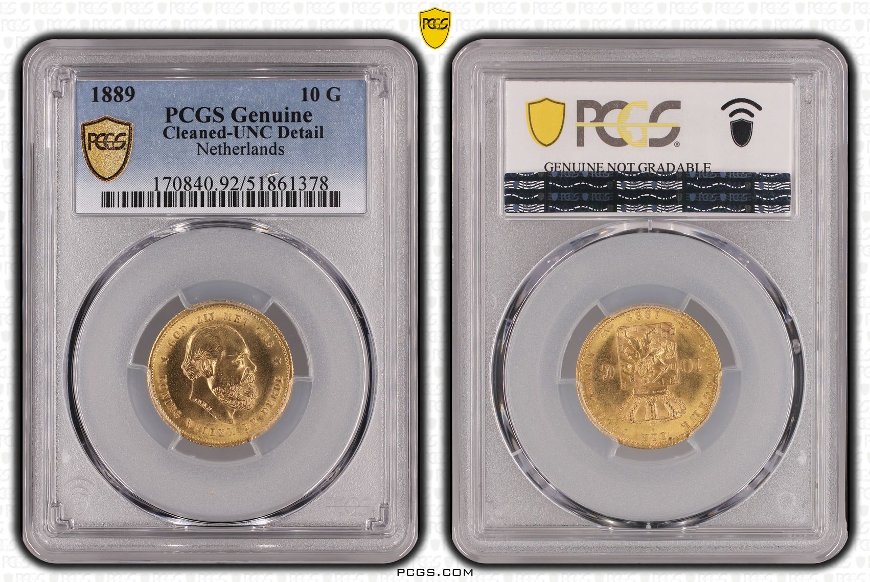 10 gulden 1889 unc detail 10 gulden 1889 unc detail