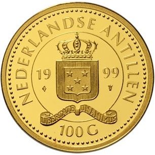 100 gulden 1999 ontdekking van Curaçao