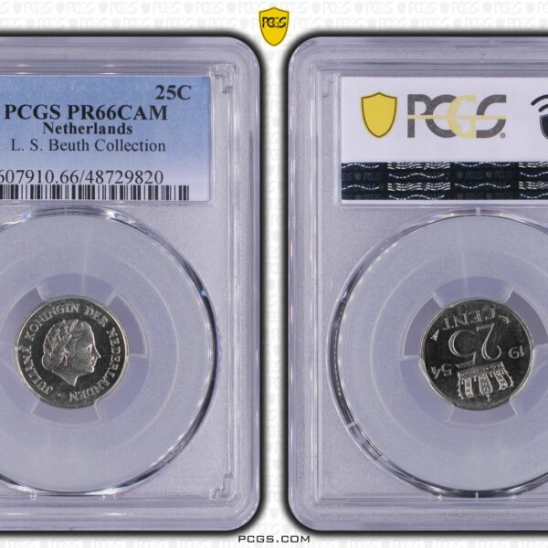 Proofset 1954 Juliana PCGS ex- L.S. Beuth collection