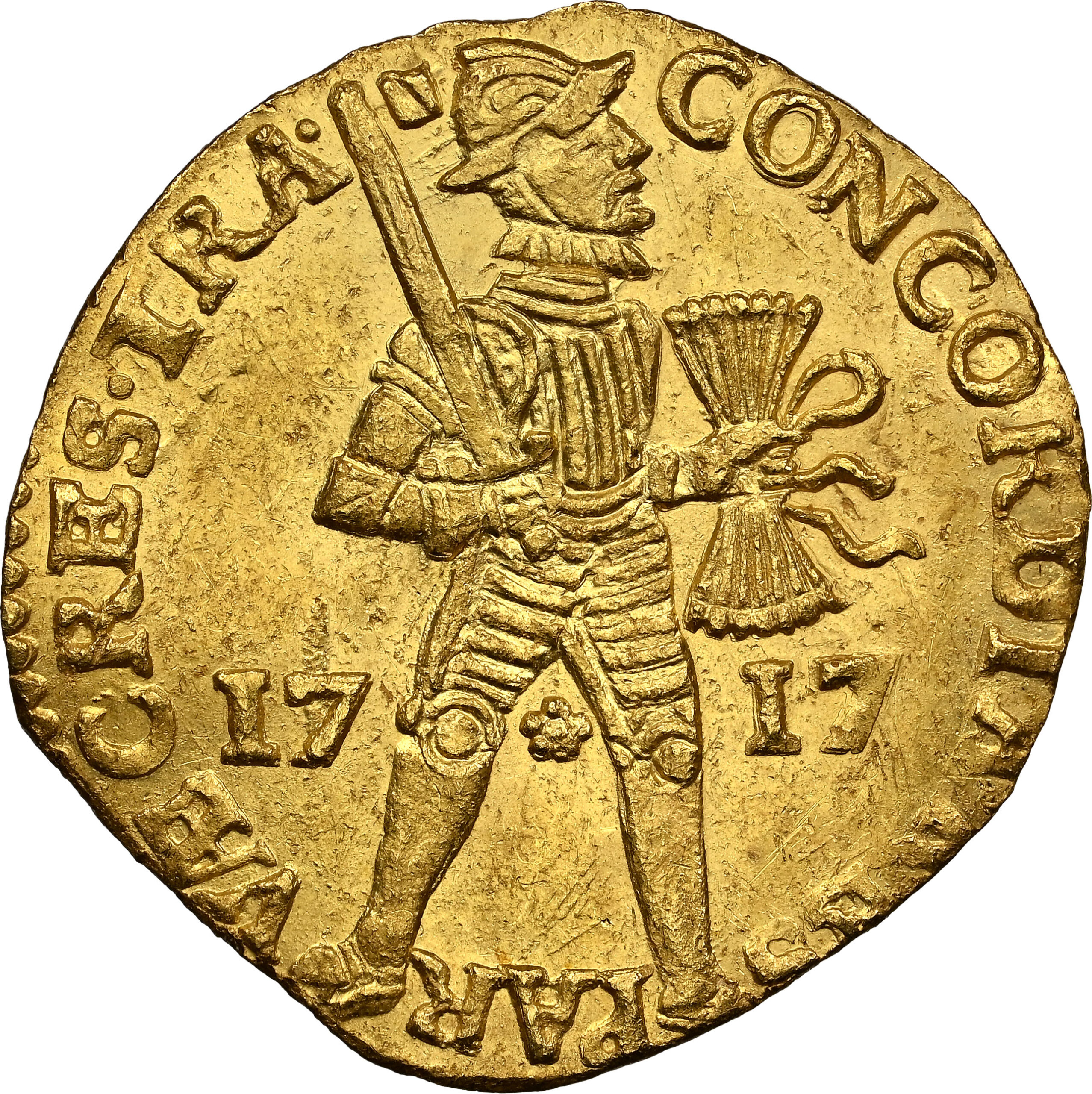 Gouden Dukaat 1717 MS63 NGC VOC Shipwreck Akerdam.3