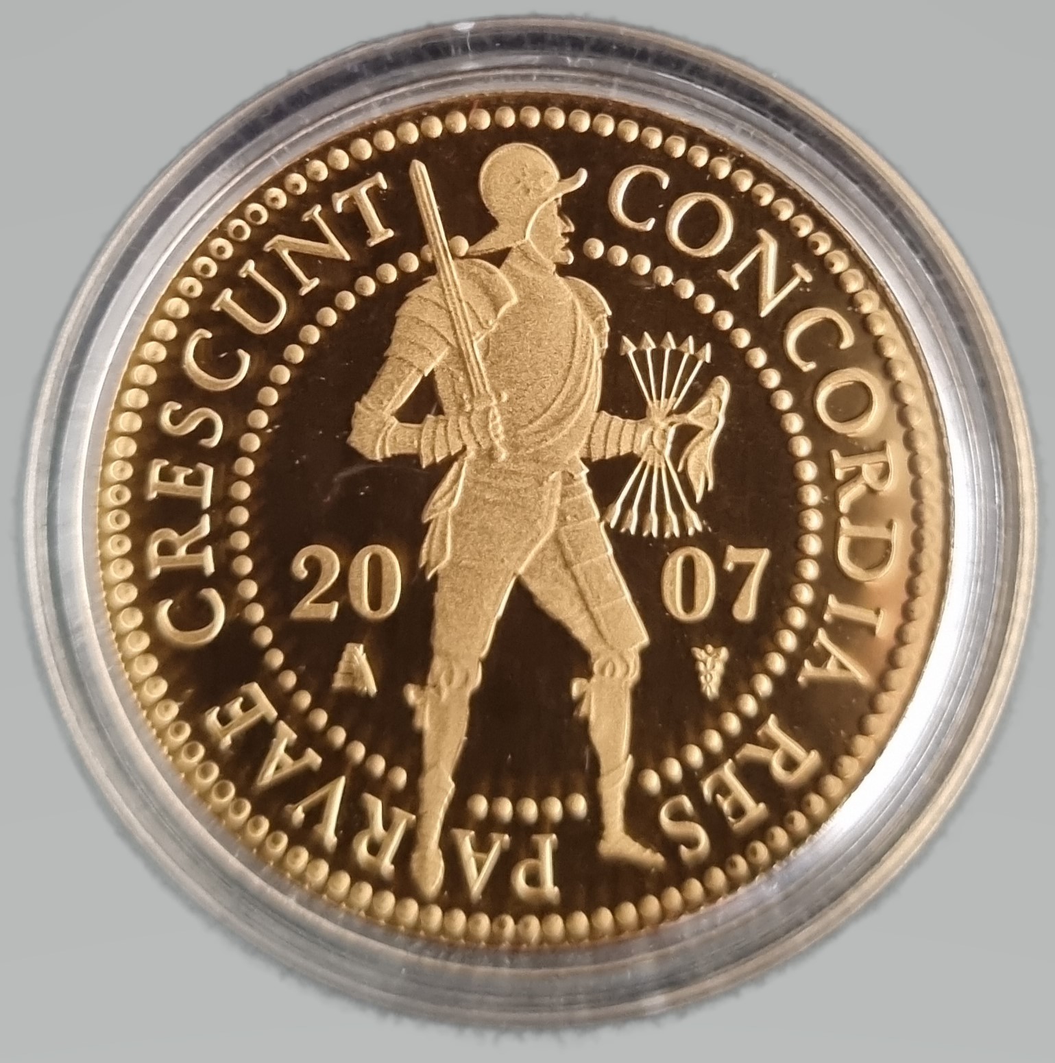 Gouden dubbele dukaat 2007 front 101munten Dubbele Gouden Dukaat 2007