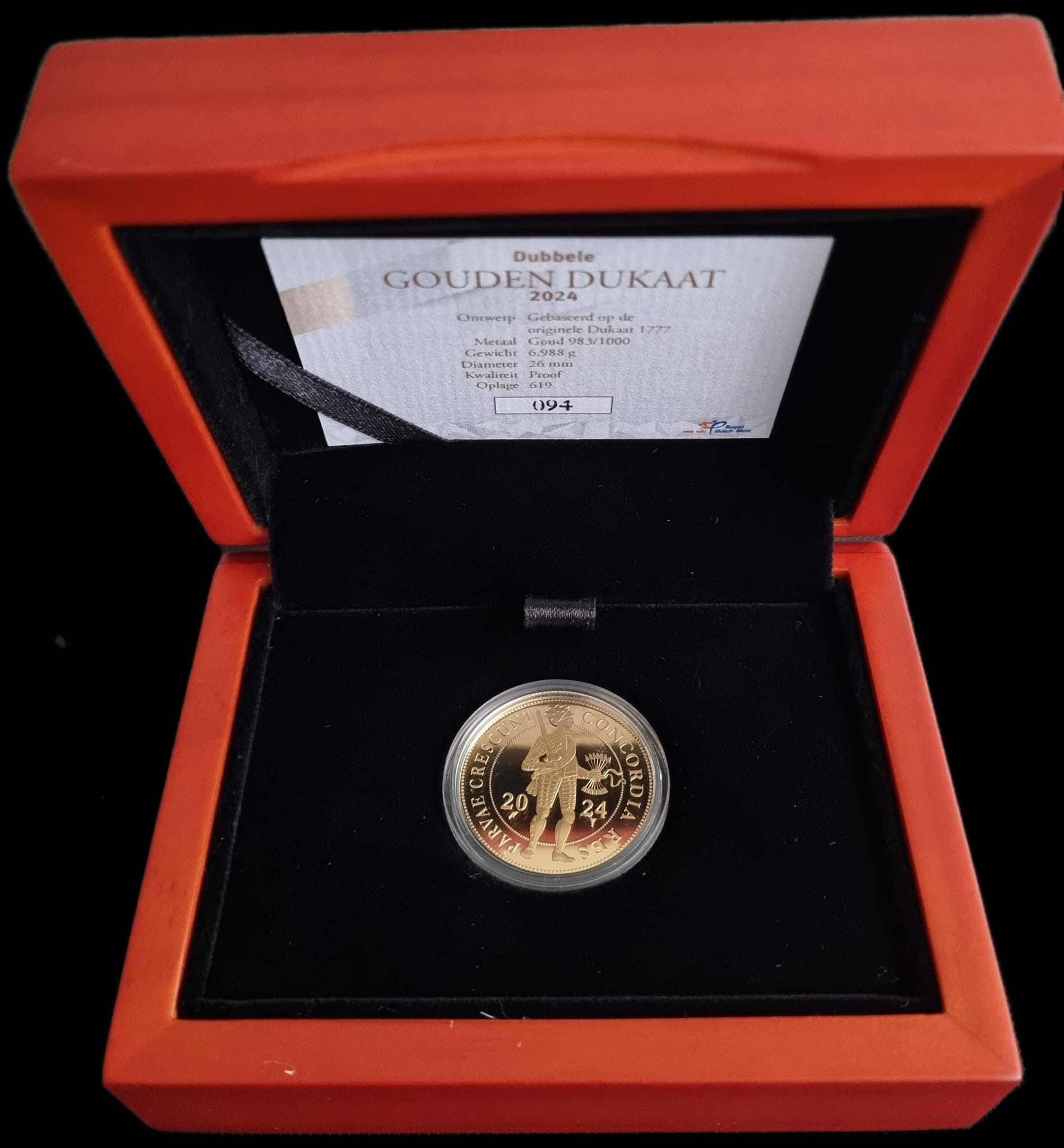 Gouden dubbele dukaat 2024 box open 101munten Dubbele Gouden Dukaat