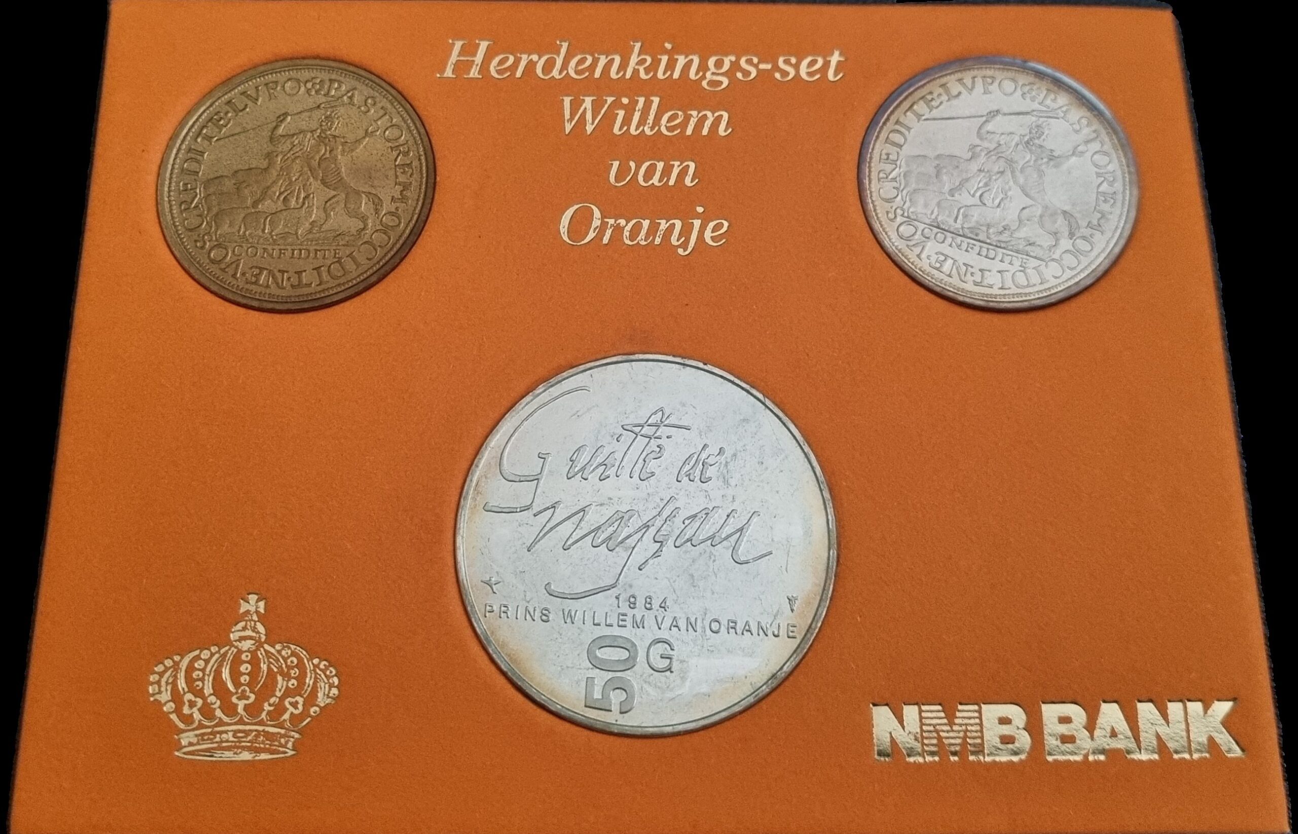 Herdenkingsset Willem van Oranje front 101munten