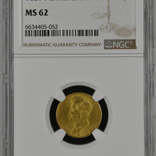 5 gulden 1827 Utrecht MS62 NGC