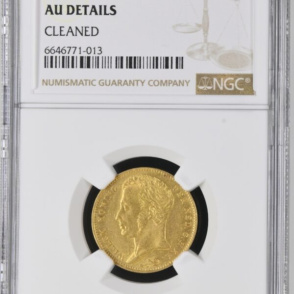 10 gulden 1828 Brussel AU detail