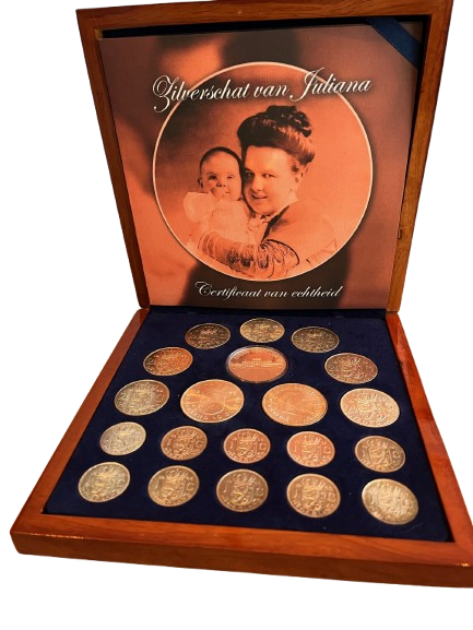 Zilverschat van Juliana - De 19 zilveren munten van Juliana