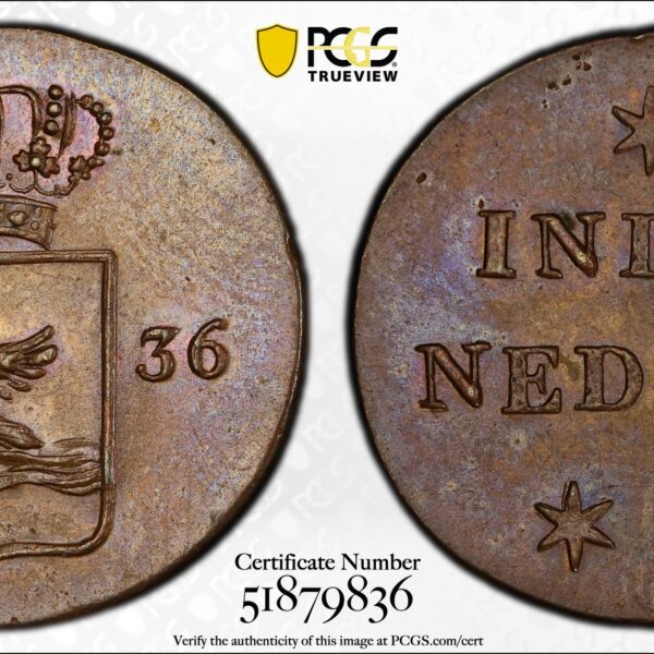 Zwaantjesduit 1836 SP65 PCGS Top Pop 3/0