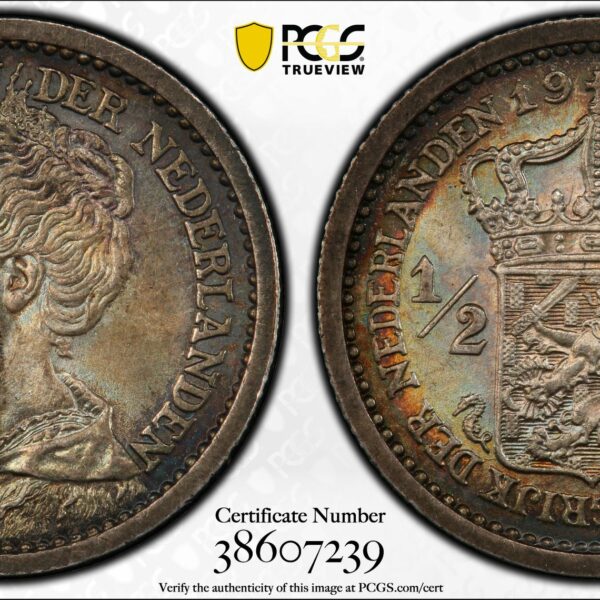 halve gulden 1912 MS63 PCGS Patina