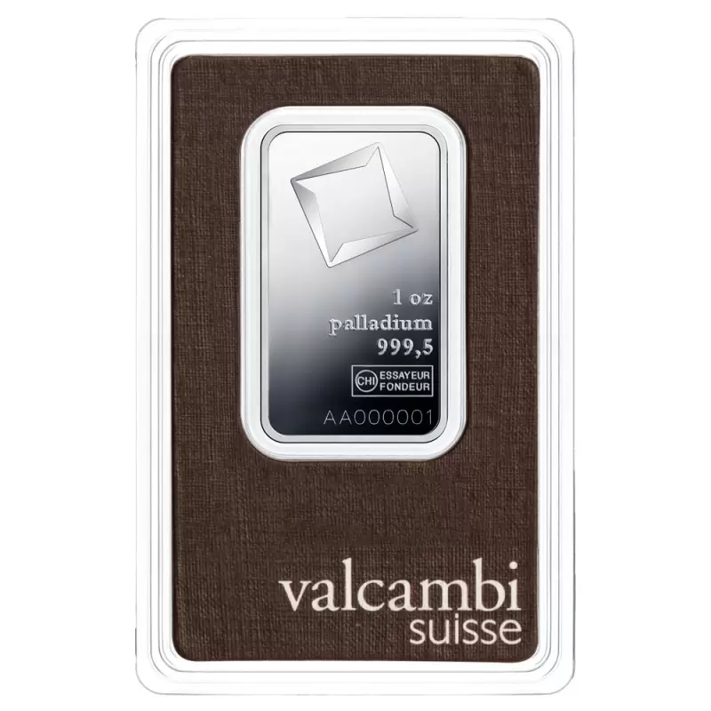 1 oz valcambi paladium baar Paladium 1 oz Valcambi baar