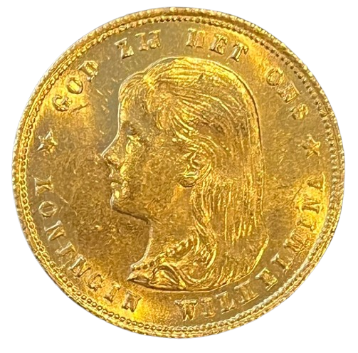 10 gulden 1897 over 1897 (dubbele 7 variant)