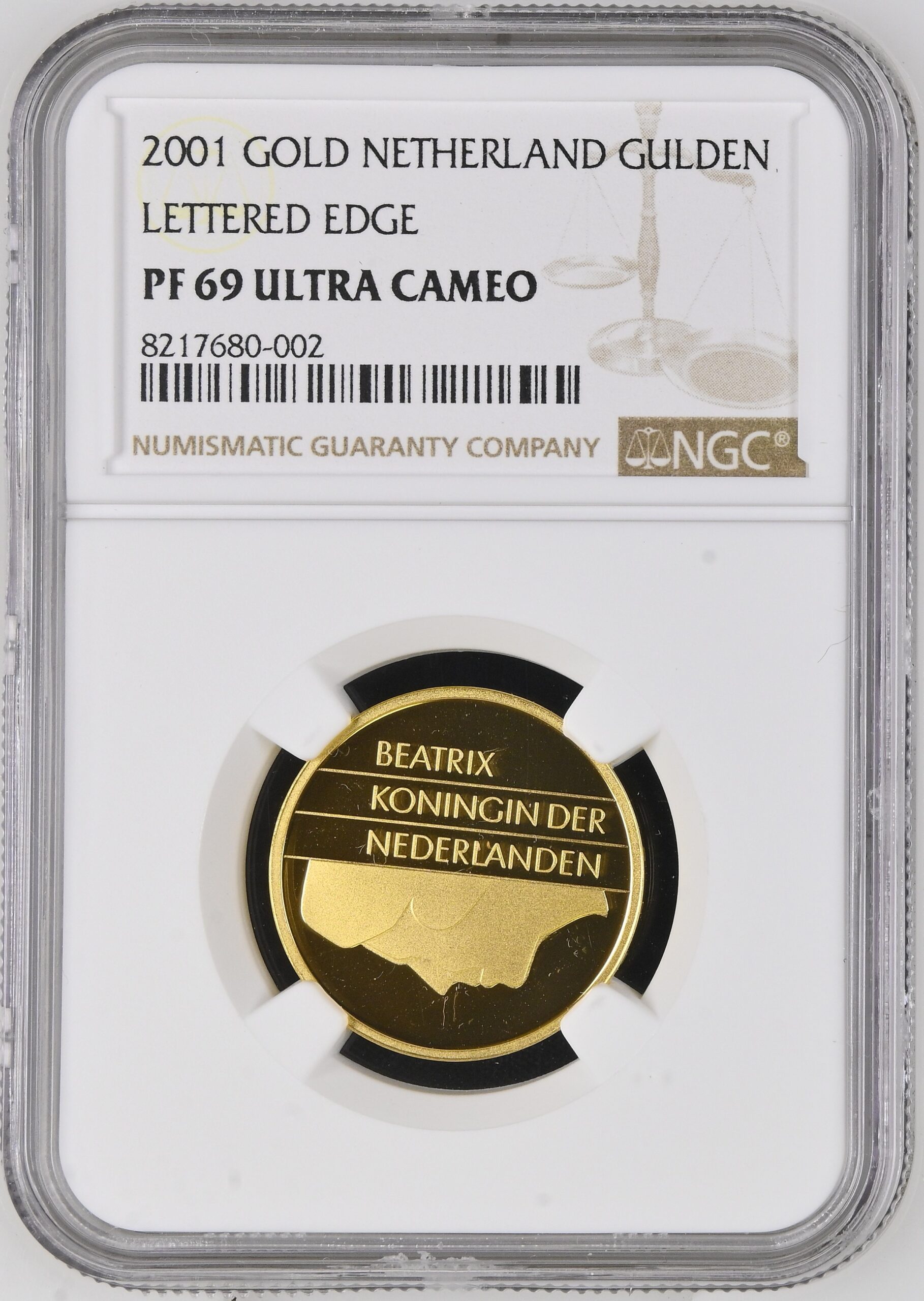 NGC8217680-002_OBV Gouden gulden 2001 PF69 UCAM NGC