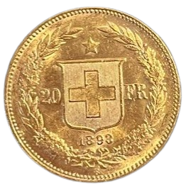 Gouden 20 Francs Zwitserland (1883-1896)