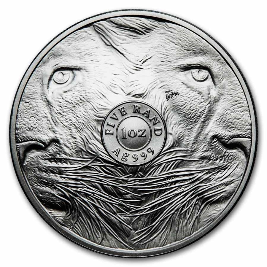 Big 5 Lion 1 oz 2025 Blister coin back 101munten Big 5 Serie 3 - Lion 1 oz 2025