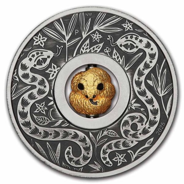 Snake rotating charm