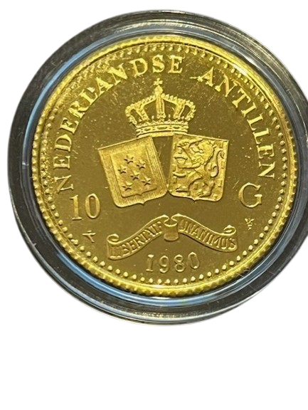 Nederlandse Antillen gouden 10 gulden diverse jaren