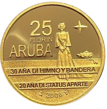 25 Florin 2006 20 jaar Status Aparte Aruba