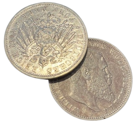 Zilveren 5 Mark Deutsches Reich 1874-1918