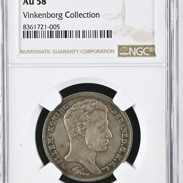 1 Gulden 1832 – NGC AU58 – Ex Vinkenborg