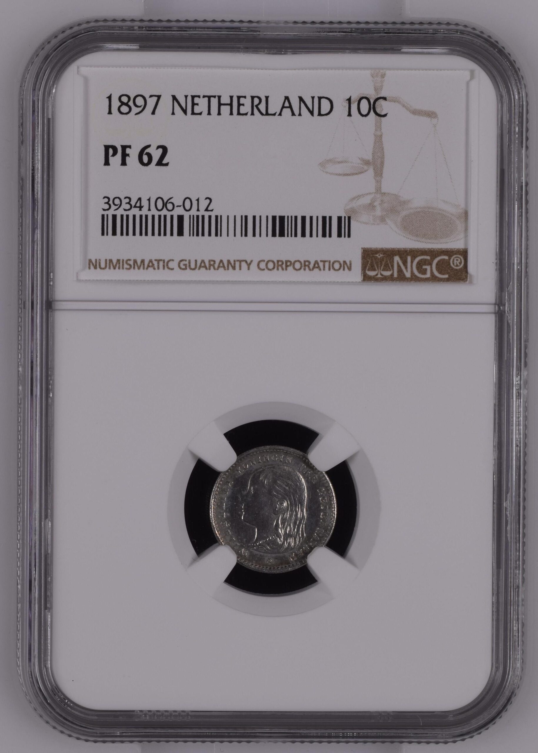 10 cent 1897 Proof PF62 NGC 10 cent 1897 Proof PF62 NGC