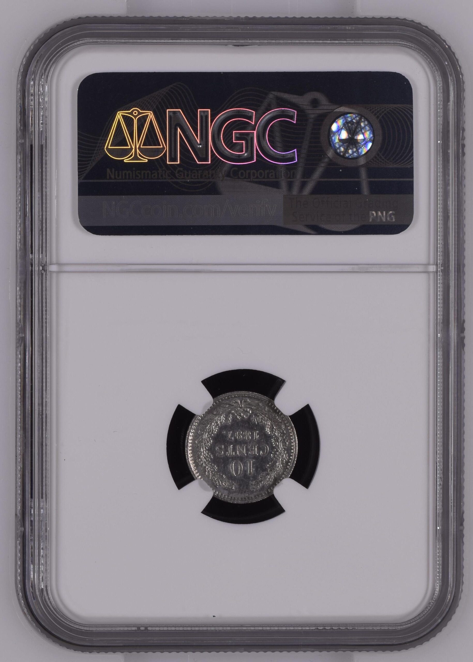 10 cent 1897 Proof PF62 NGC.1 10 cent 1897 Proof PF62 NGC