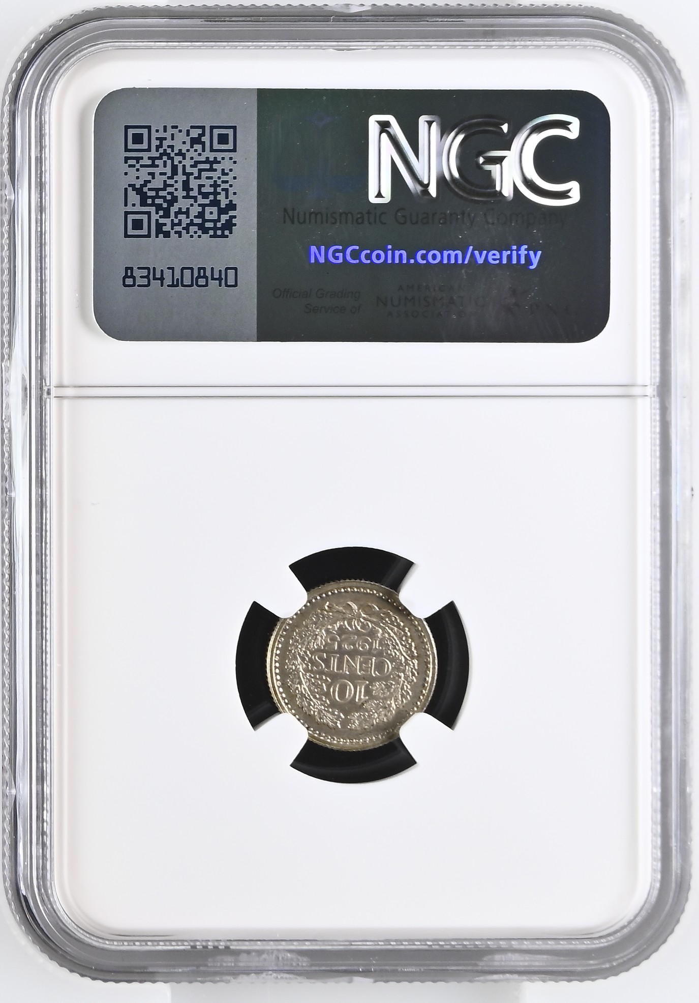 10 cent 1925 Proof NGC PF63 Ex Vinkenborg.1 10 cent 1925 Proof NGC PF63 Ex Vinkenborg