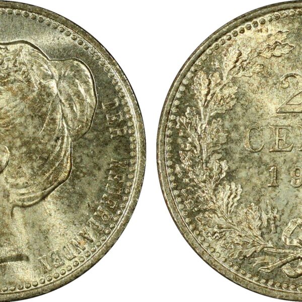 25 cent 1901 MS66 PCGS Smalle Hals