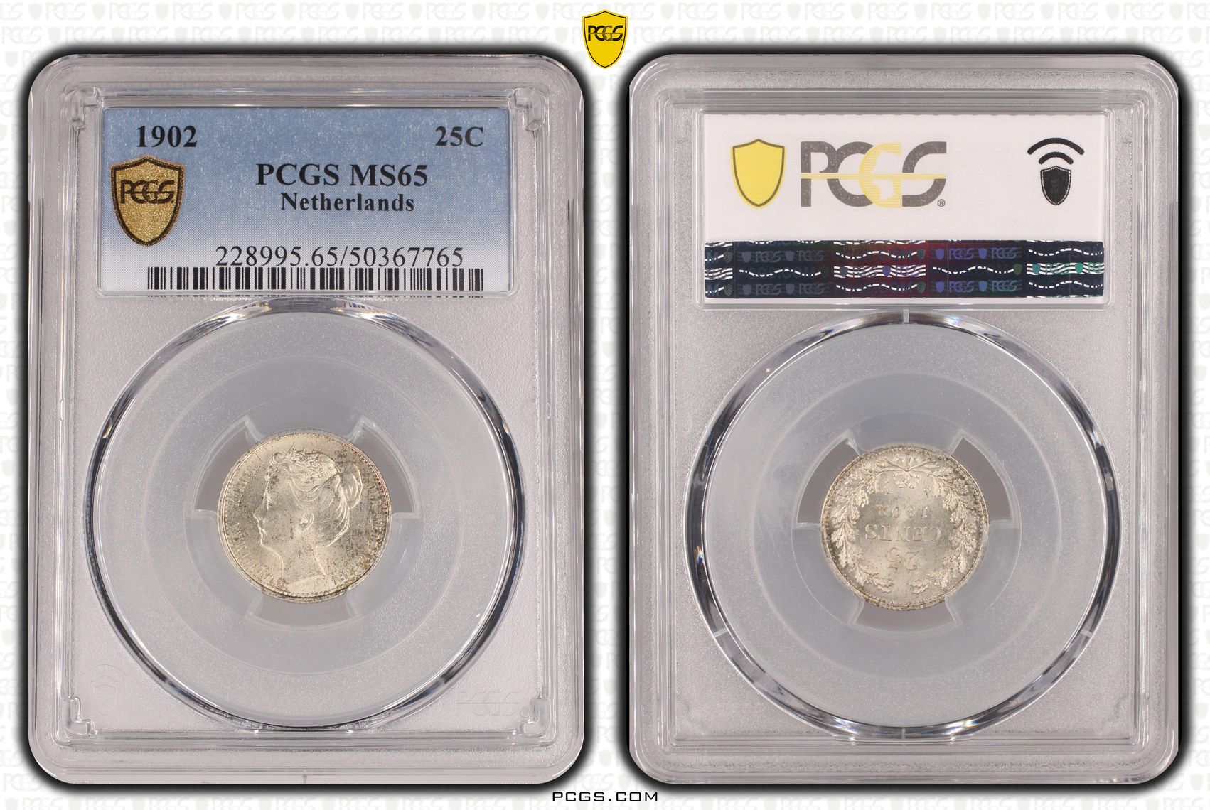 25 cent 1902 MS65 PCGS 25 cent 1902 MS65 PCGS