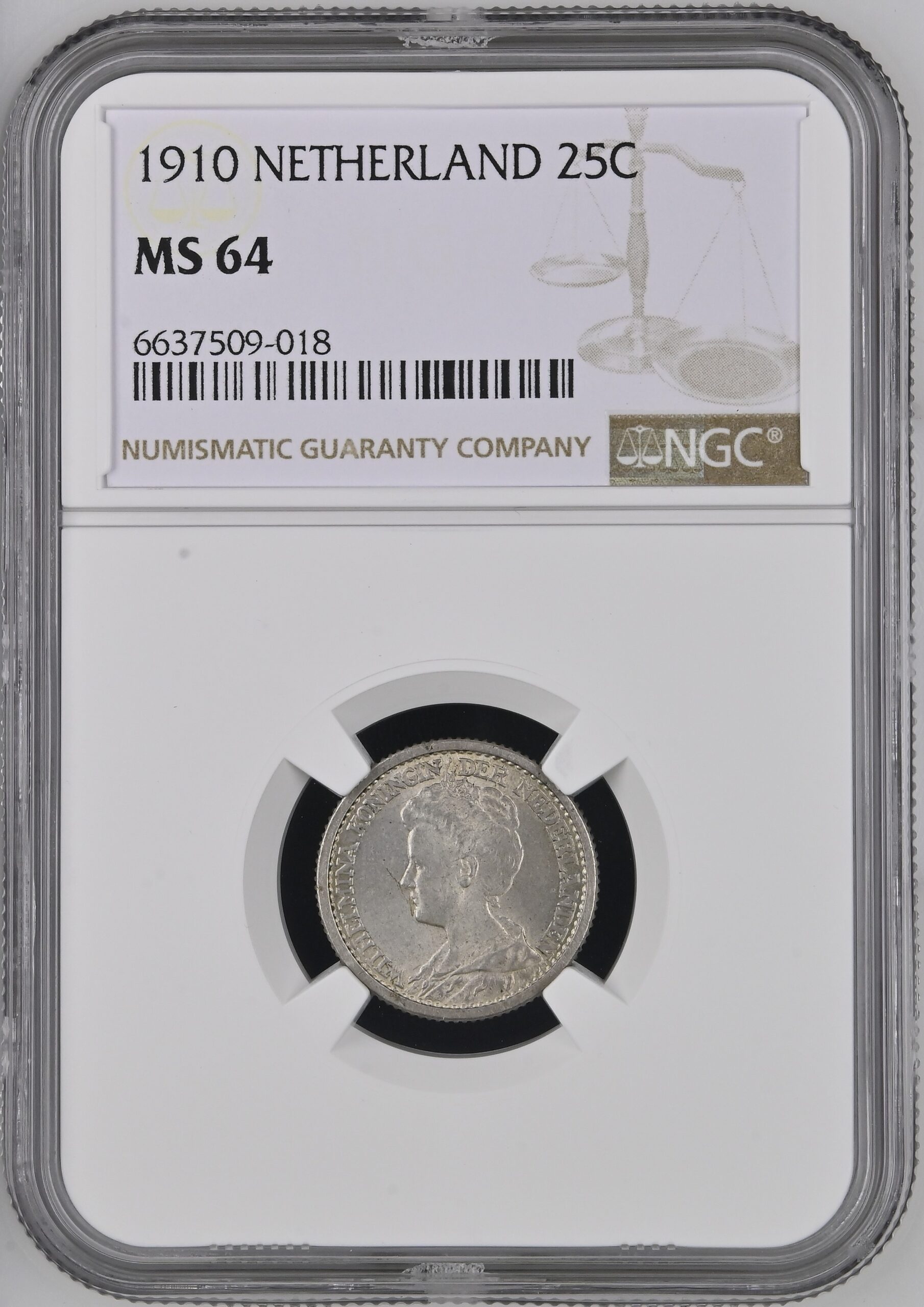 25 cent 1910 MS64 NGC 25 cent 1910 MS64 NGC